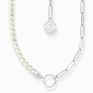 THOMAS SABO charm nyaklánc White pearls and chain links  nyaklánc KE2189-158-14