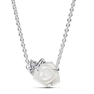 PANDORA Fehér rózsa nyaklánc  nyaklánc 393206C01-45