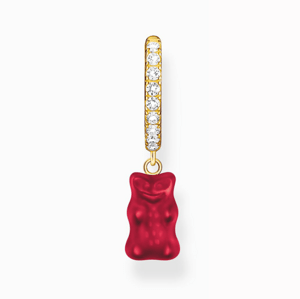 THOMAS SABO x HARIBO darab fülbevaló Piros aranymedve  fülbevaló CR726-414-10