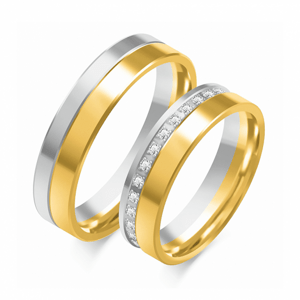 SOFIA női arany karikagyűrű  karikagyűrű ZSOE-372WYG+WG