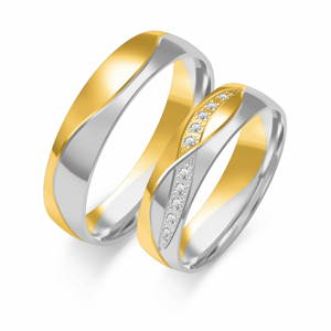 SOFIA arany férfi karikagyűrű  karikagyűrű ZSB-219MYG+WG