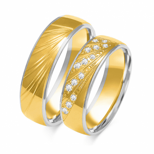 SOFIA arany férfi karikagyűrű  karikagyűrű ZSB-209MYG+WG
