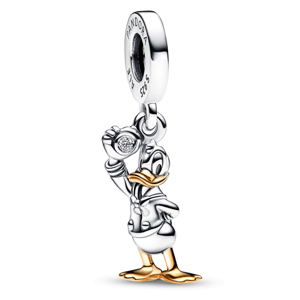 PANDORA Disney 100. évfordulós Donald kacsa készült gyémánt függő charm