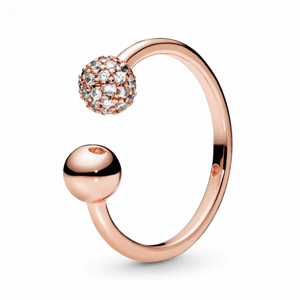 PANDORA aranyozott Kortárs csillogás nyitott gyűrű  gyűrű 188316CZ