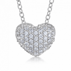 SOFIA ezüst szív medál cirkóniával  medál COPZB57968