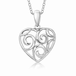 SOFIA ezüst medál szív ornamentummal  medál AEAP4438/R